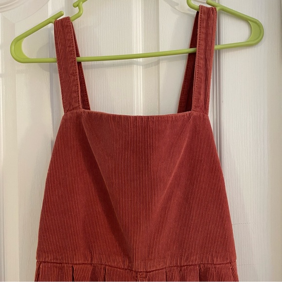 Free People Rust Terra Cotta Josephine Corduroy Overalls - Picture 7 of 9